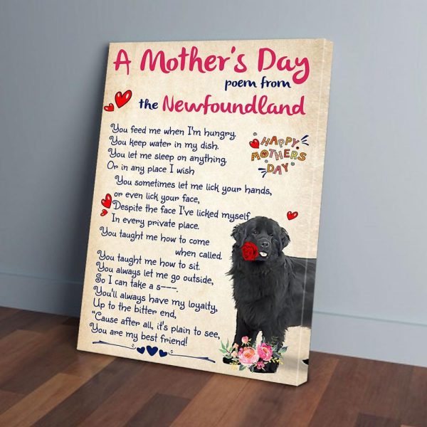 A Mother's Day Poem From The Newfoundland Canvas Prints Wall Art Decor