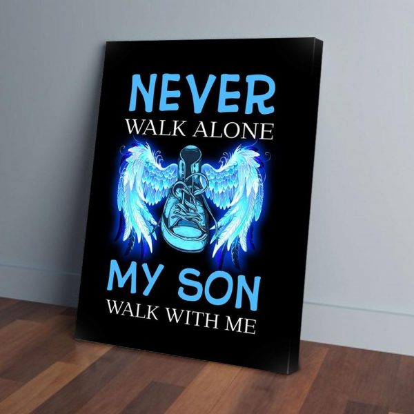 Angel Wings My Son Walk With Me Canvas Prints Wall Art Decor