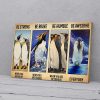 Be Strong Be Brave Be Humble Be Awesome Penguin Canvas Prints Wall Art Decor