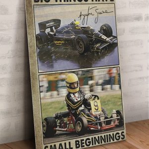 Car Racing Big Things Have Small Beginnings Canvas Prints Wall Art Decor