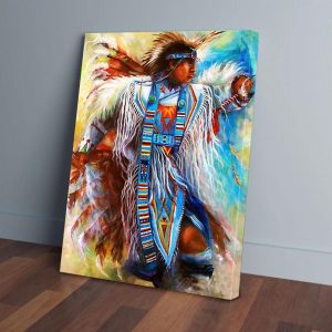 Fantastic Paper Artwork Native American Canvas Prints Wall Art Decor