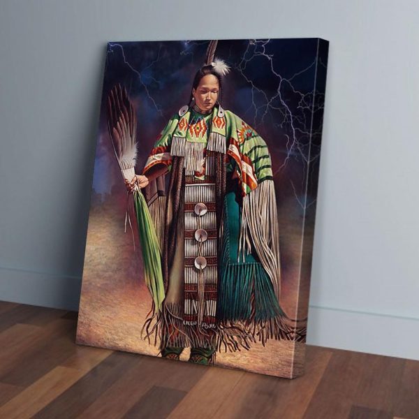 Fantastic Paper Native American Women Canvas Prints Wall Art Decor