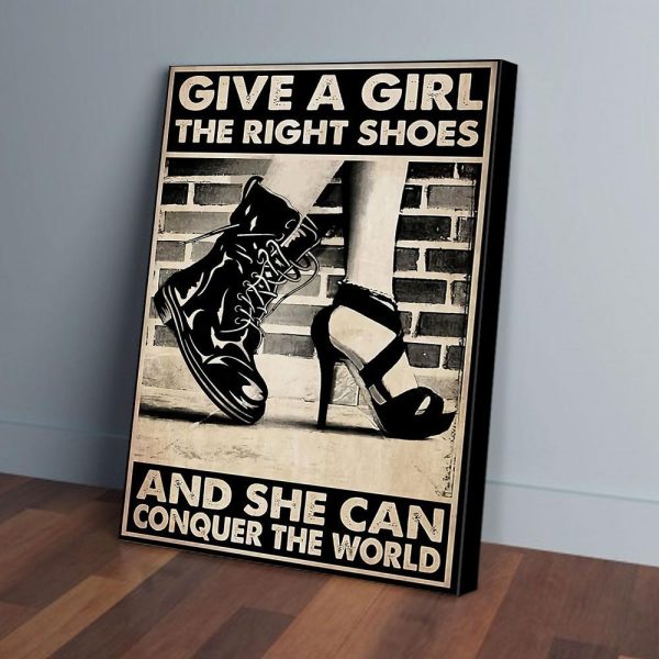 Give A Girl The Right Shoes Dancer Canvas Prints Wall Art Decor