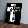 I Can Do All Things Though Christ Cross Lacrosse Canvas Prints Wall Art Decor