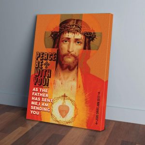 Jesus Christ Peace Be With You Canvas Prints Wall Art Decor