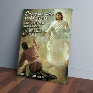 Jesus Christ The Door Will Be Opened Canvas Prints Wall Art Decor