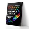 My Son In Heaven Feather Canvas Prints Wall Art Decor