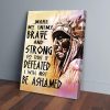 Native American Defeated I Will Not Be Ashamed Canvas Prints Wall Art Decor