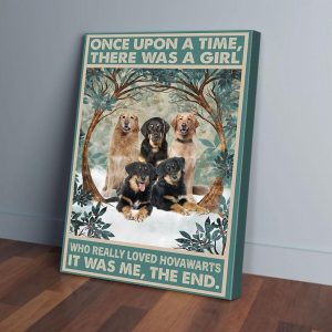 Once Upon A Time There Was A Girl Loved Hovawarts Canvas Prints Wall Art Decor