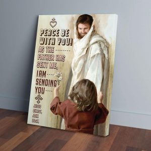 Peace With You Jesus Come With Me Canvas Prints Wall Art Decor