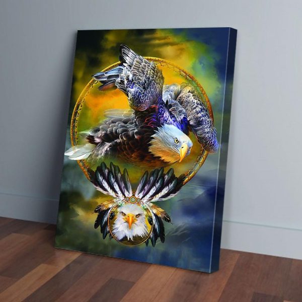 The Eagle Wings Native American Canvas Prints Wall Art Decor