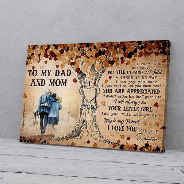 To Mom And Dad Child Canvas Prints Wall Art Decor