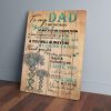 To My Dad Daughter Tree Canvas Prints Wall Art Decor
