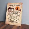 To My Daughter I Hope There Are Days Dad Guitar Canvas Prints Wall Art Decor