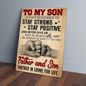 To My Son Father Canvas Prints Wall Art Decor