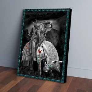 Trail Of Tear Native American Vertical Canvas Prints Wall Art Decor