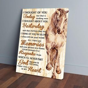 Vintage Horse I Have You In My Heart Canvas Prints Wall Art Decor
