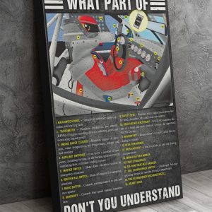 What Part Of Don't You Understand Car Racing Canvas Prints Wall Art Decor